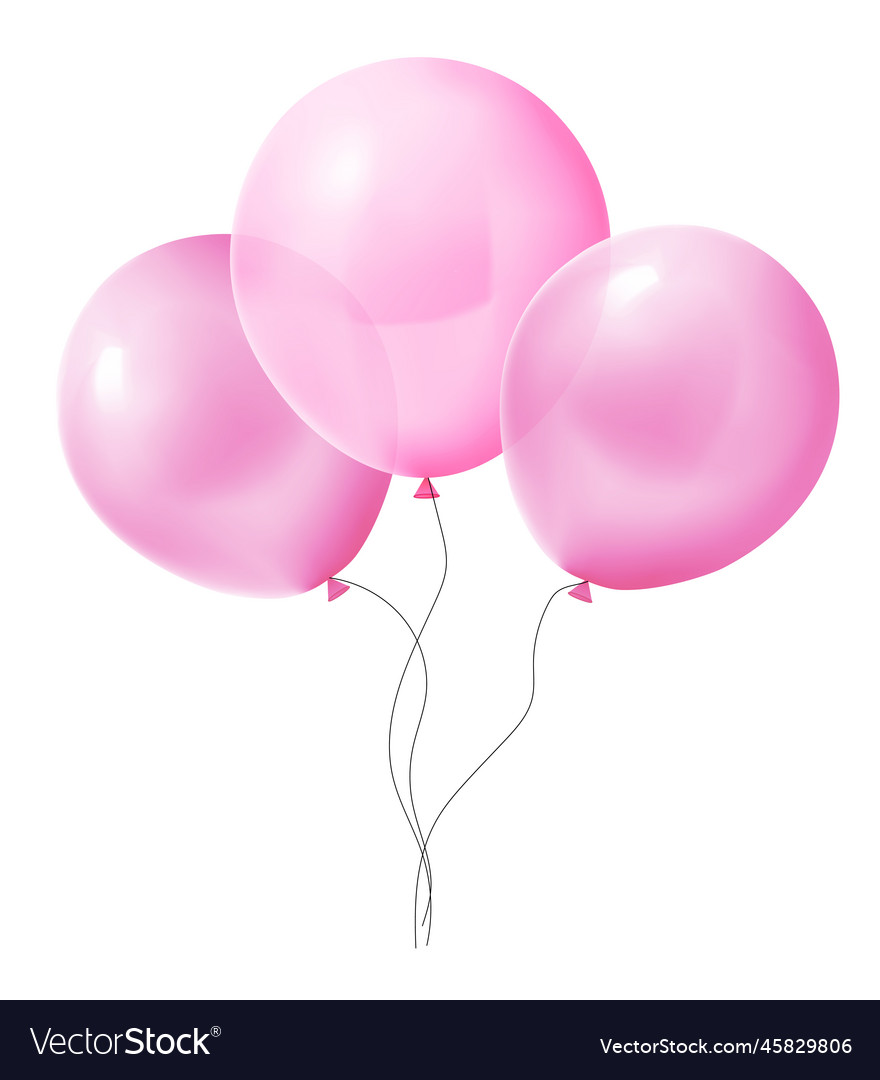 Punk realistic birthday party balloon Royalty Free Vector