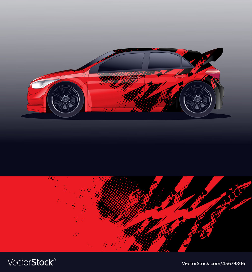 Rally Car Wrap Graphic