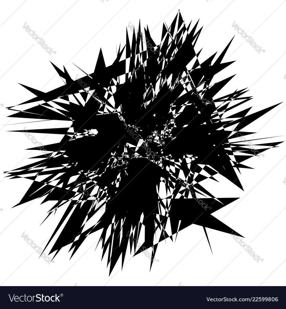 Random edgy abstract with scattered vector image Random edgy abstract with scattered