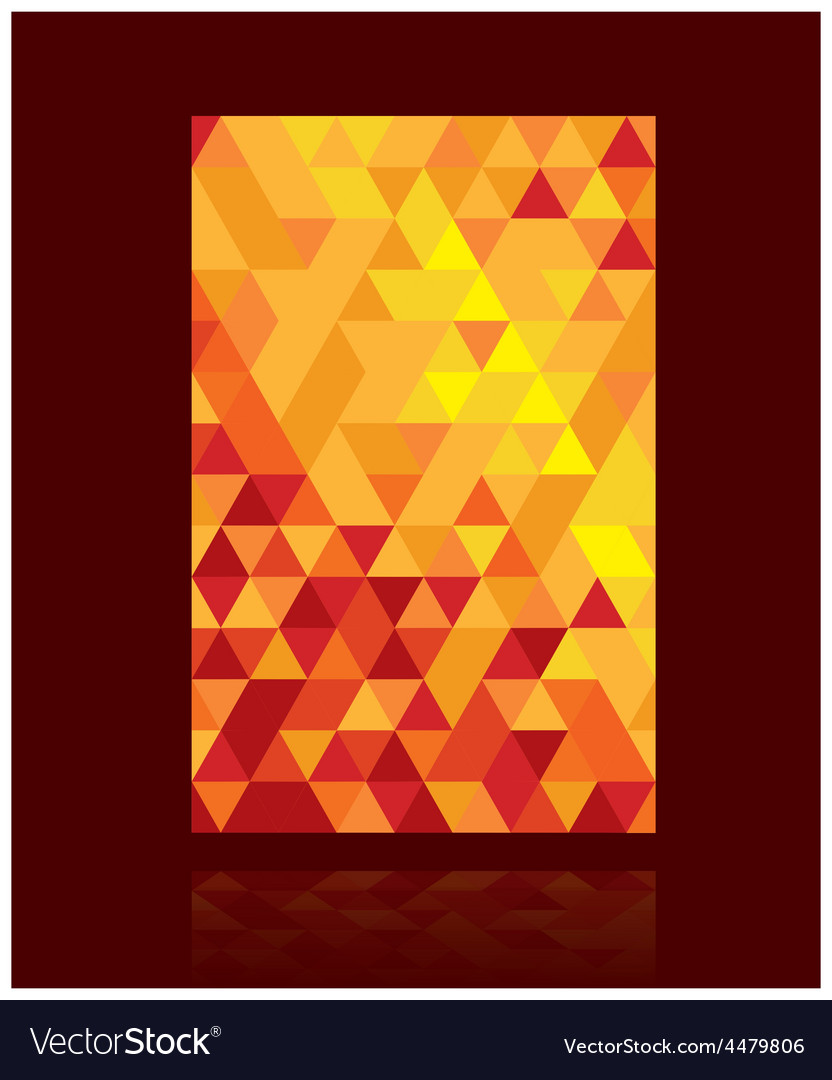 Red triangle background