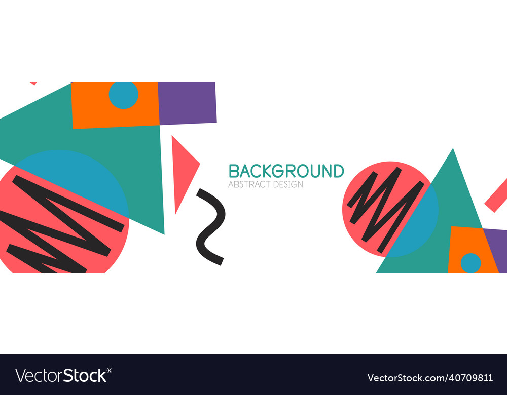 Abstract background blocks lines triangles vector image Abstract background blocks lines triangles