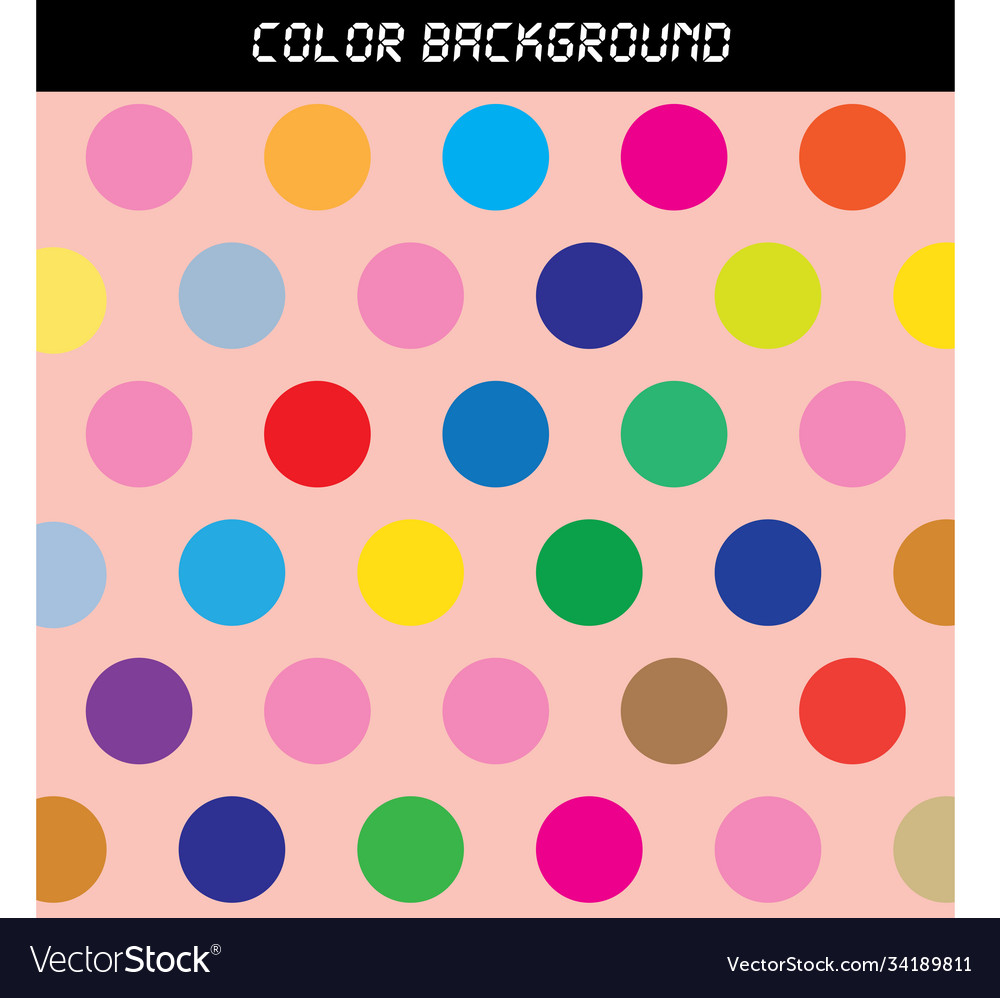 Background dots with many color