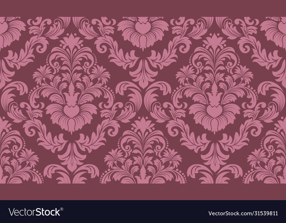 Damask seamless pattern element classical vector image Damask seamless pattern element classical