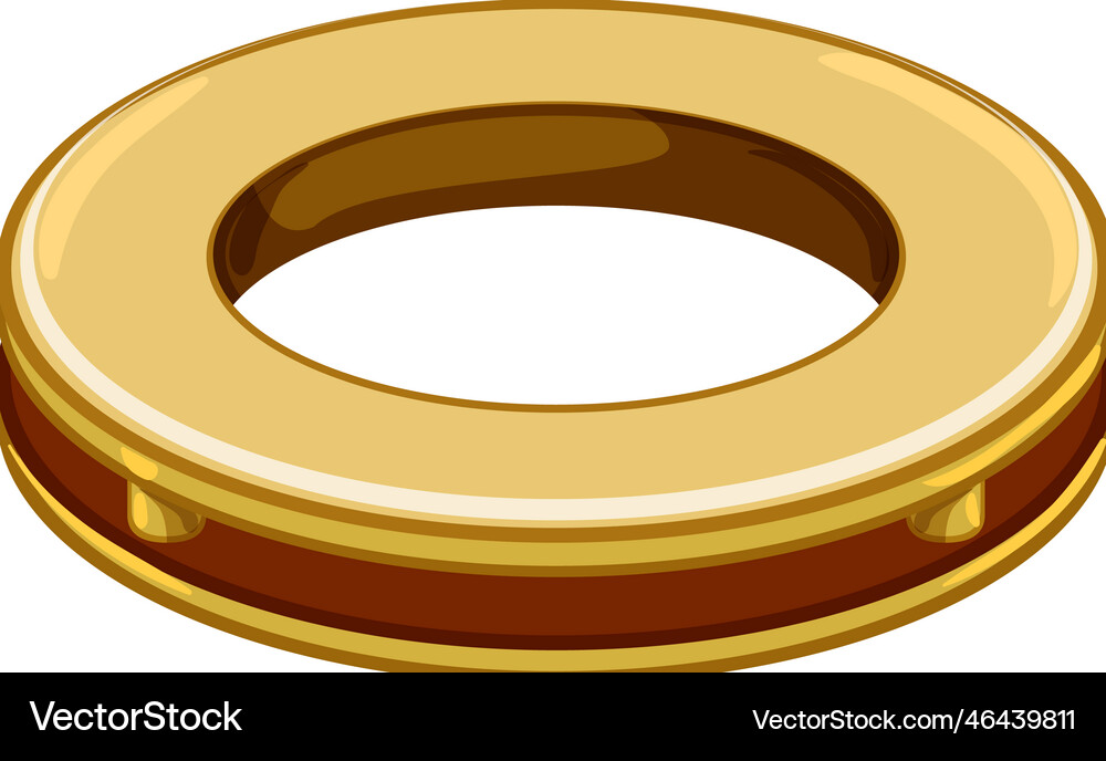 Decoration grommet ring cartoon Royalty Free Vector Image