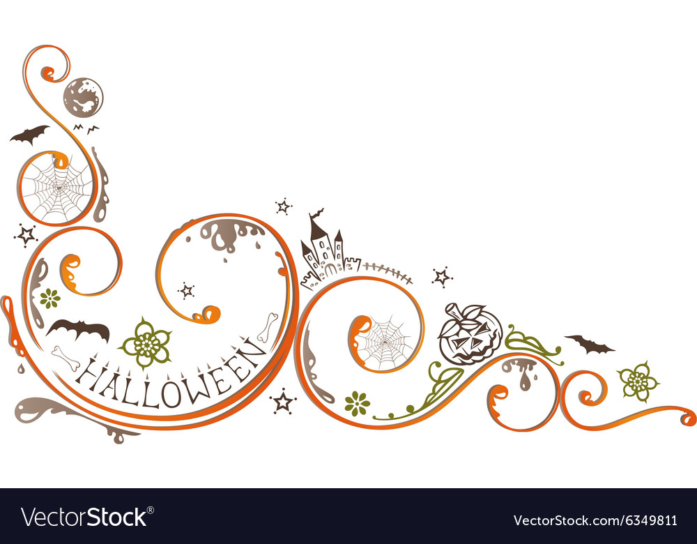 Halloween decoration Royalty Free Vector Image