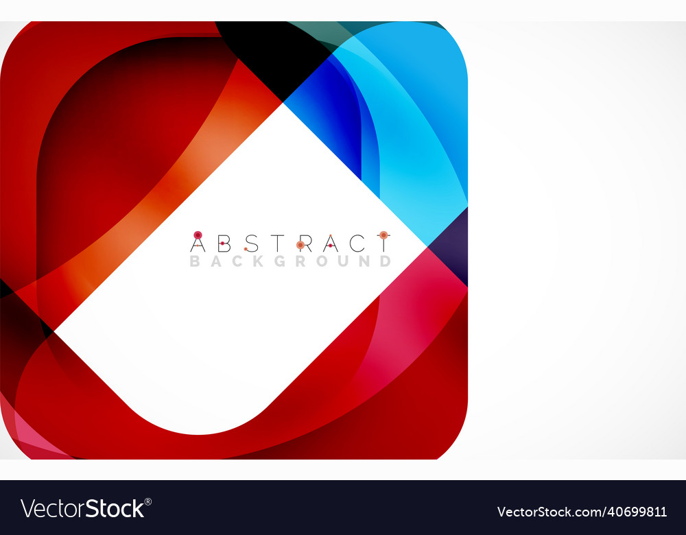 Minimal background abstract square shape vector image Minimal background abstract square shape