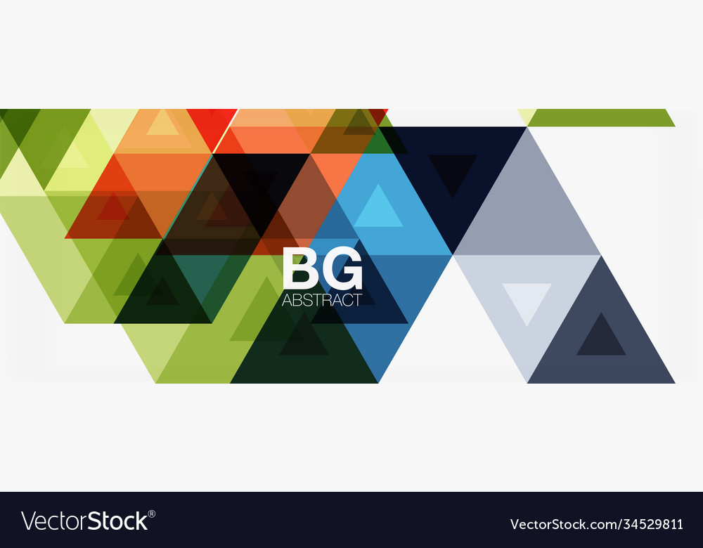 Mosaic triangle pattern abstract background