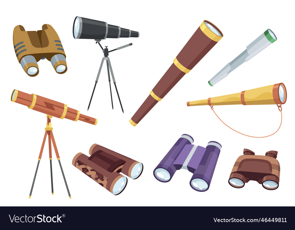 Optical instruments icon for viewing distant Vector Image Optical instruments icon for viewing distant