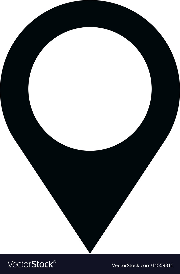 Pin pointer isolated icon