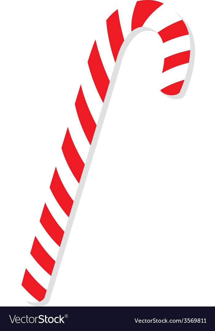 Red Christmas Candy Cane Royalty Free Vector Image