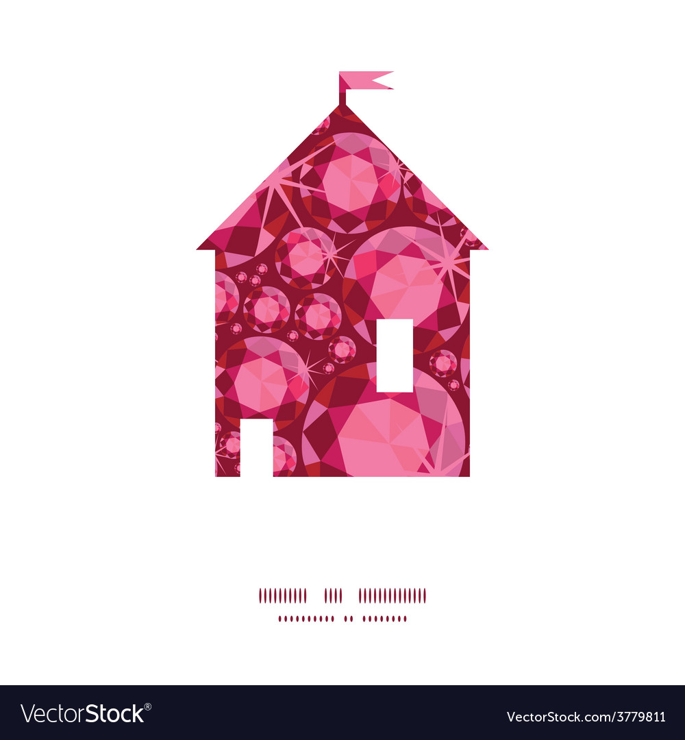 Ruby house silhouette pattern frame