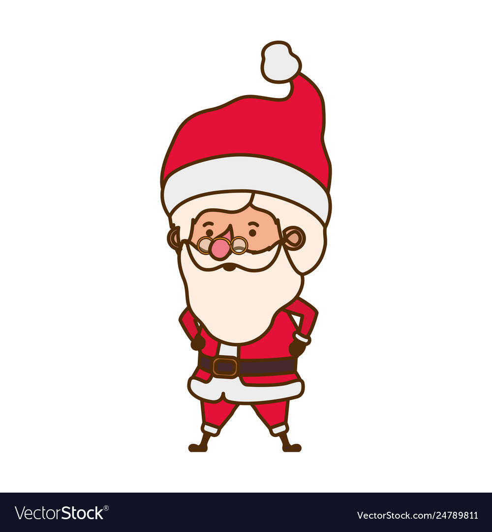 Santa claus moving avatar character Royalty Free Vector