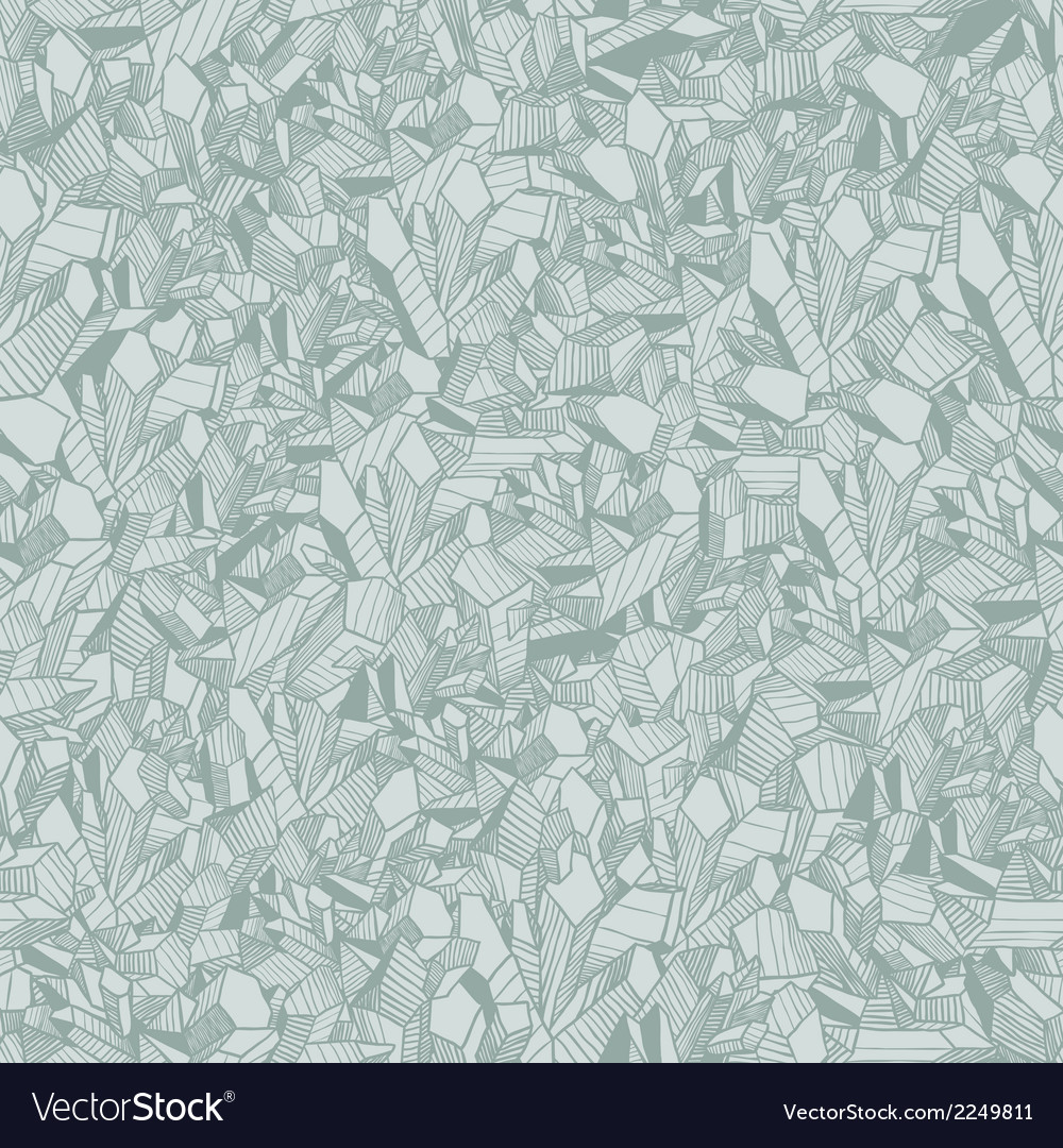 Seamless pattern with crystals