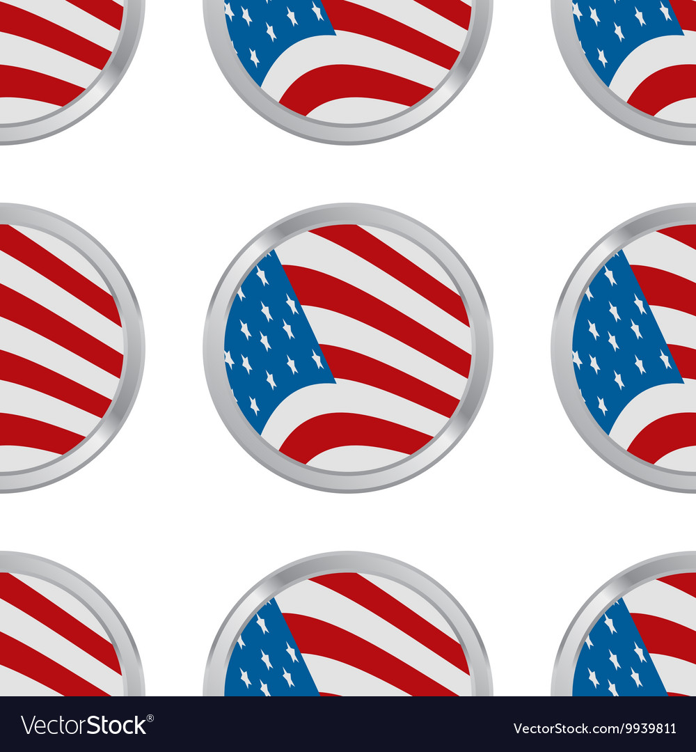 Seamless pattern with usa flag