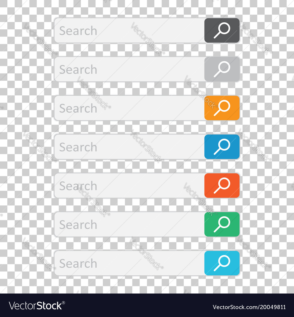 Search bar field set interface elements