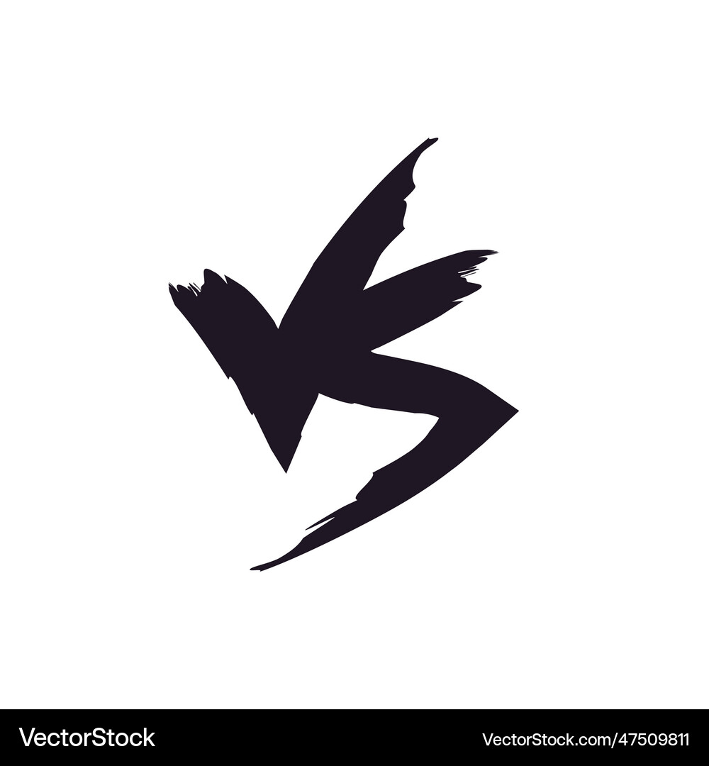 Versus sign hand draw style isolated on Royalty Free Vector