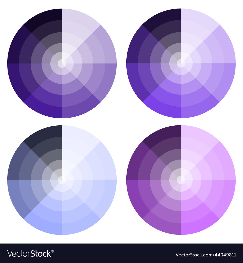 Violet round palette abstract colorful background vector image Violet round palette abstract colorful background