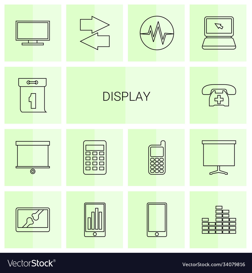 14 display icons