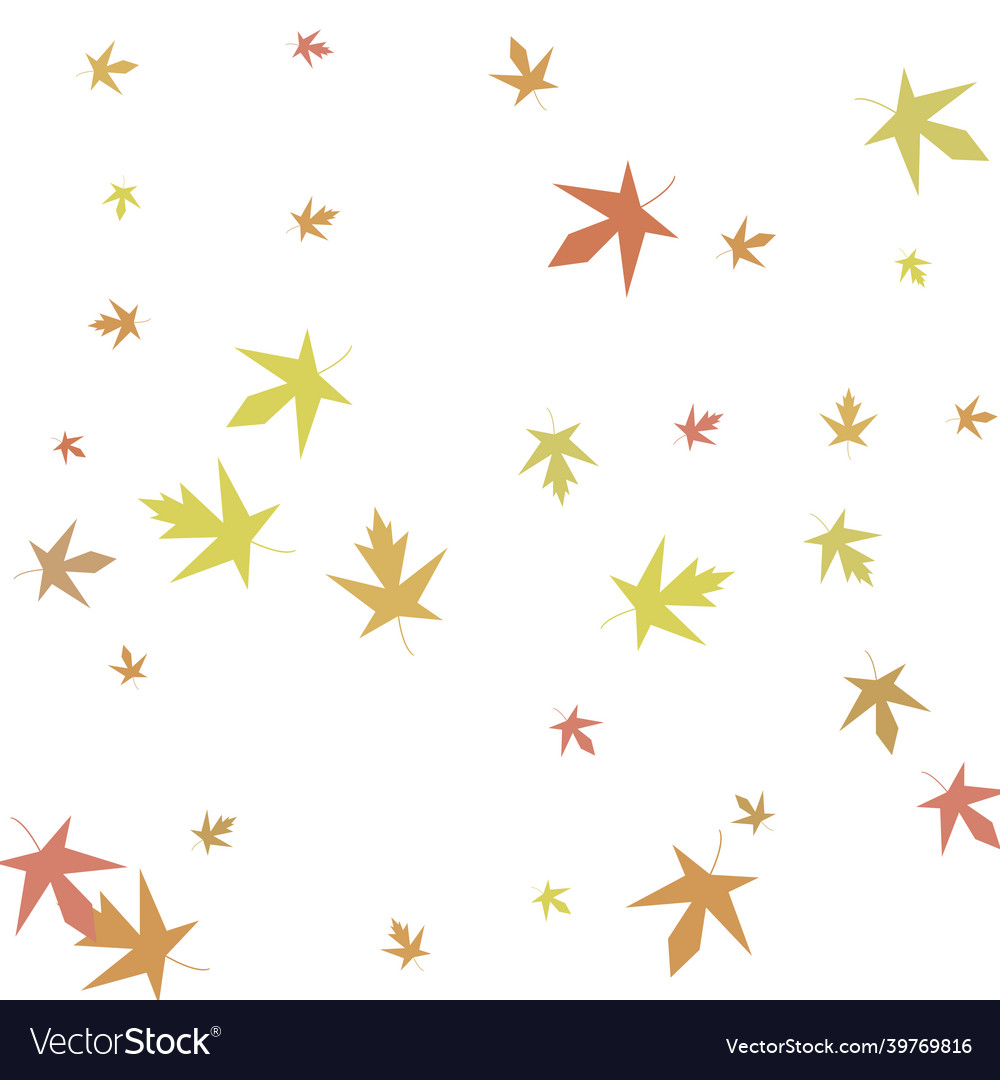 Autumn maple confetti simple background