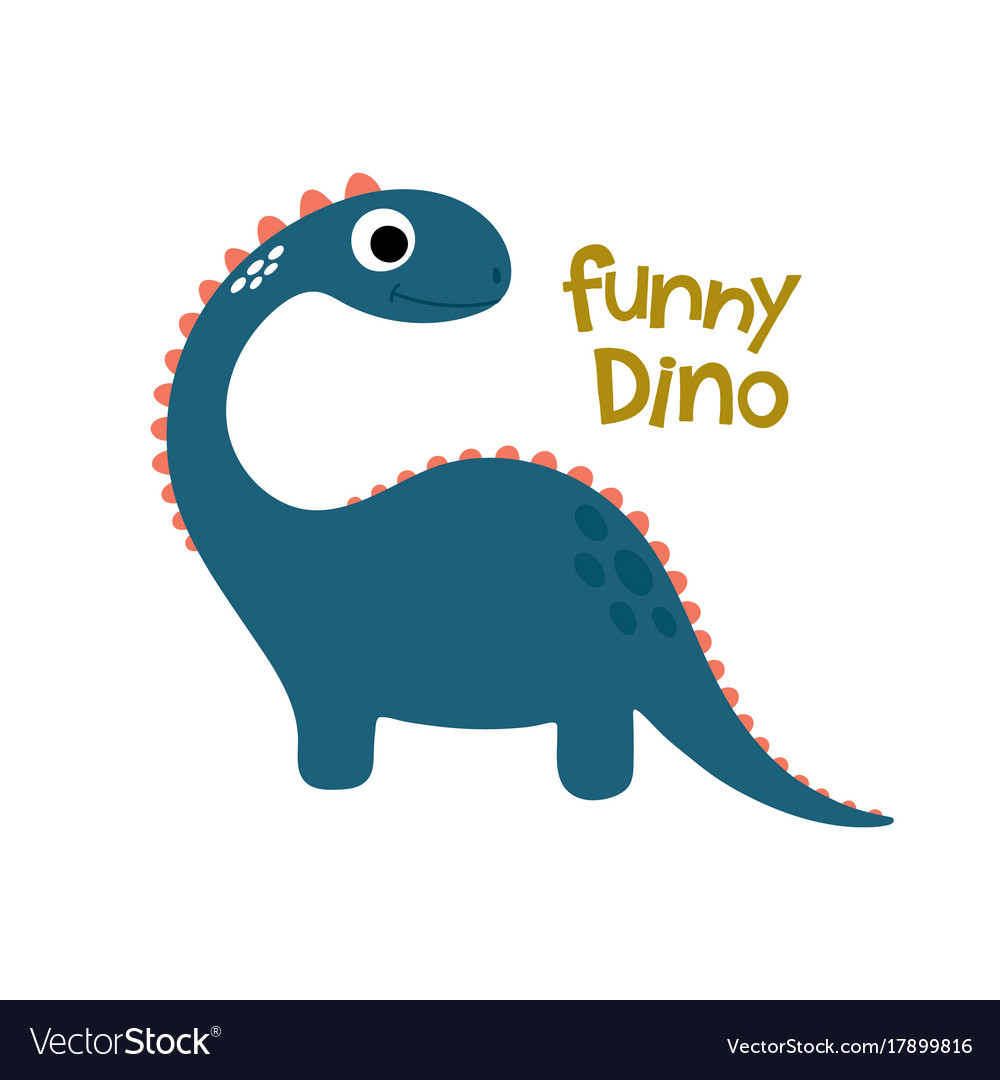 Cute dino Royalty Free Vector Image - VectorStock