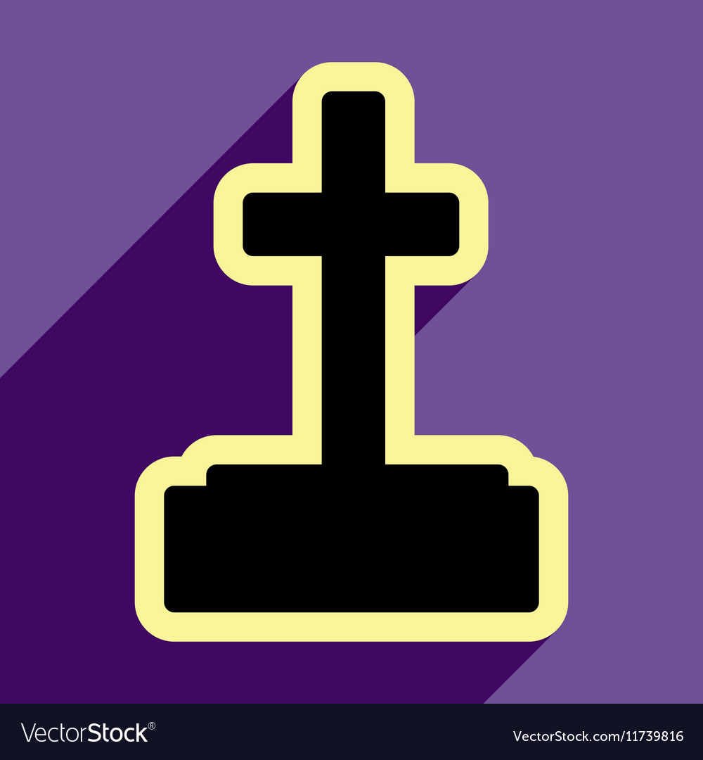 Flat with shadow icon and mobile application