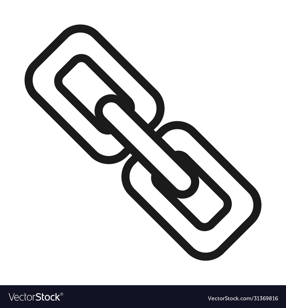 Link chain icon line style