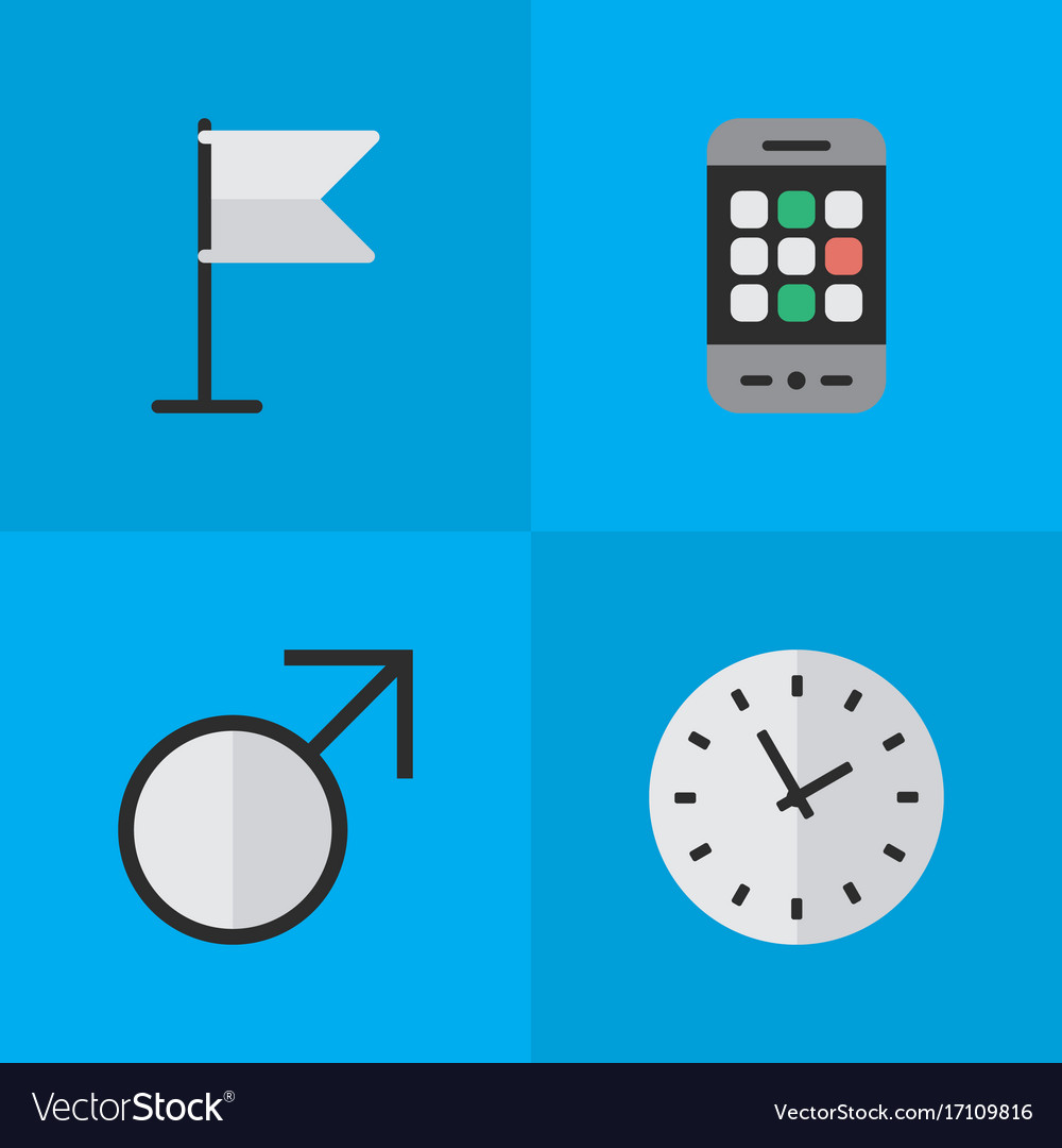 Set of simple menu icons