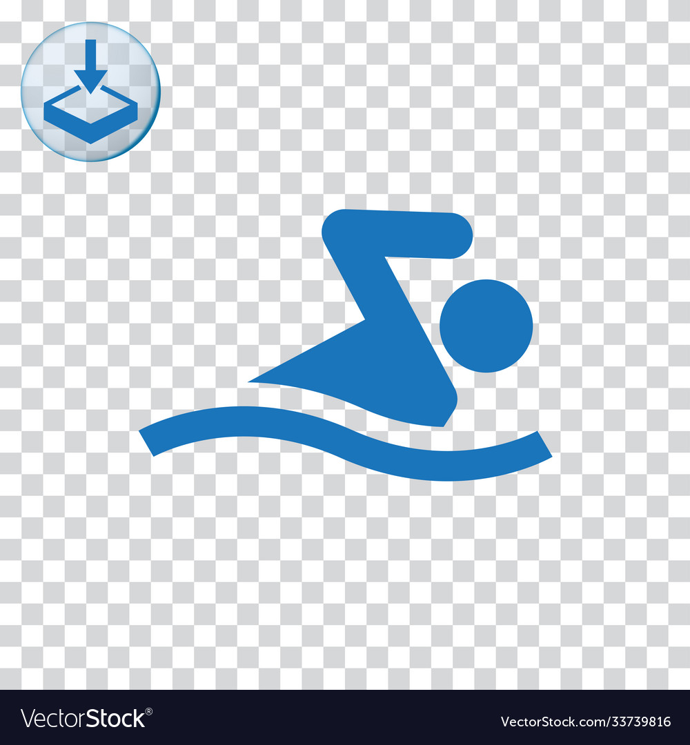 Schwimmsymbol für Web und Mobile