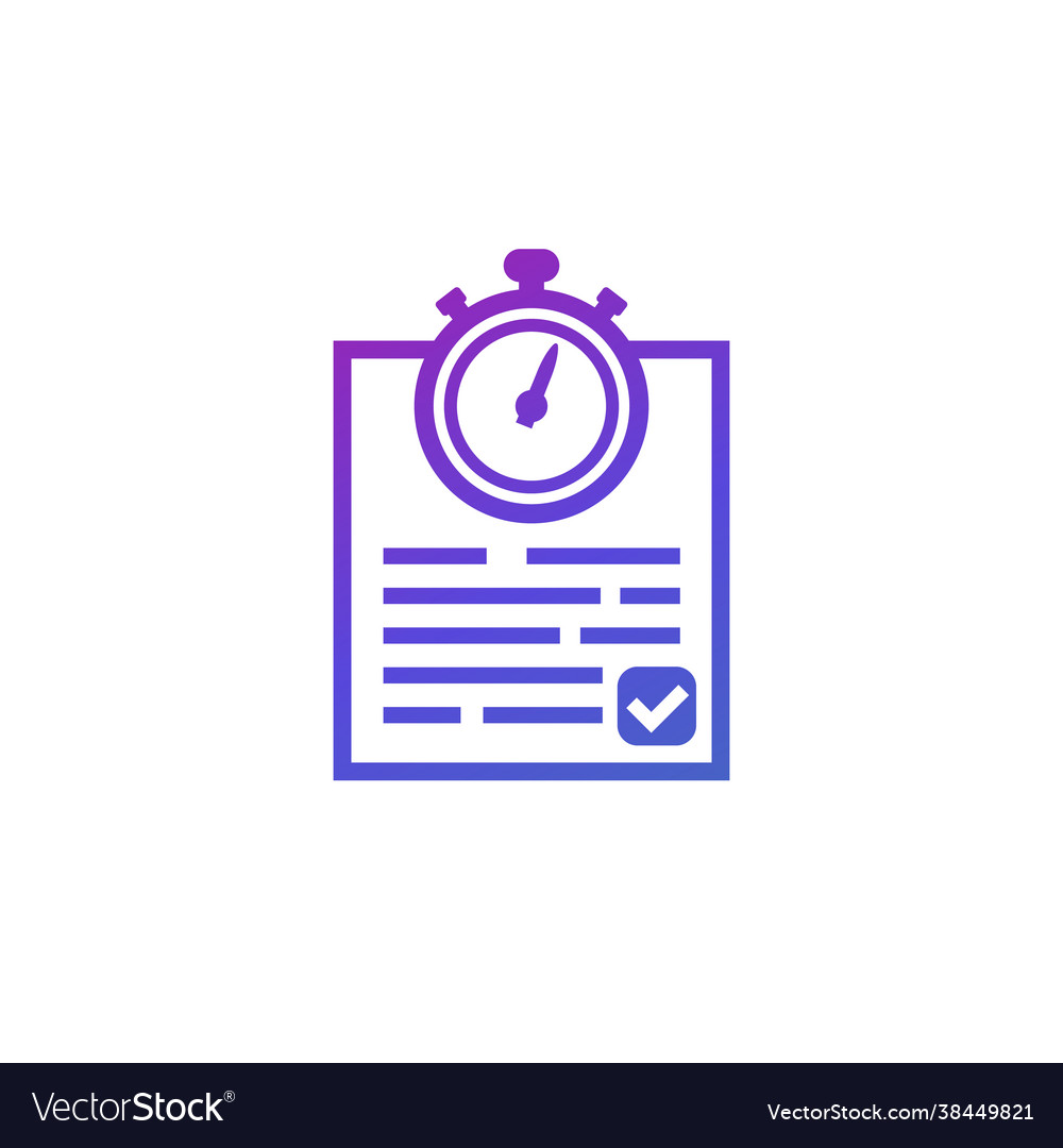 Chronometer and results timer document icon