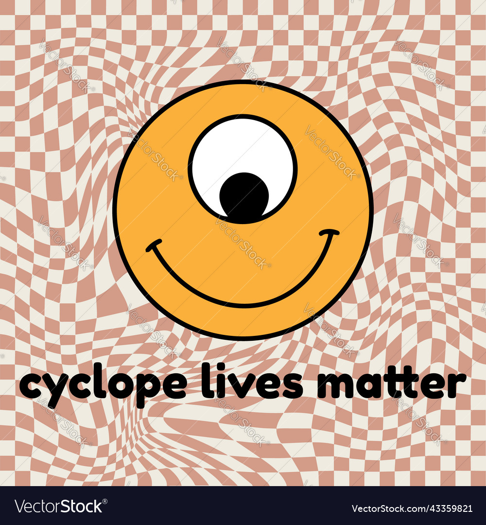 Cyclope lives matter hand drawn placard