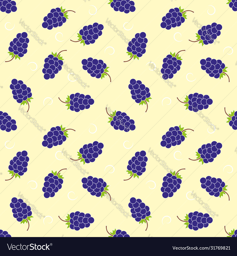 Seamless pattern with grape cartoon background