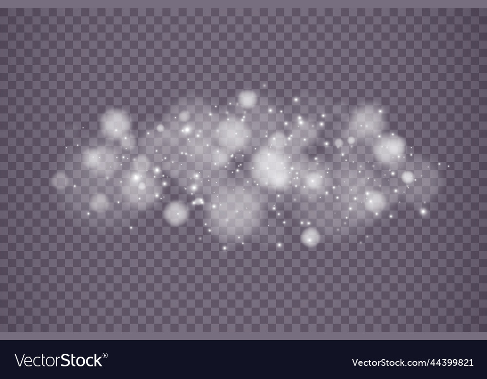 Shining bokeh isolated on transparent background vector image Shining bokeh isolated on transparent background