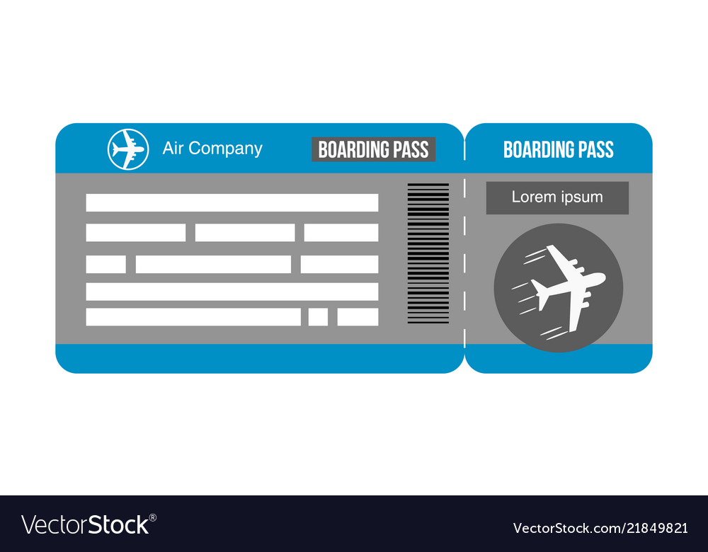 Travel concept airplane tickets Royalty Free Vector Image