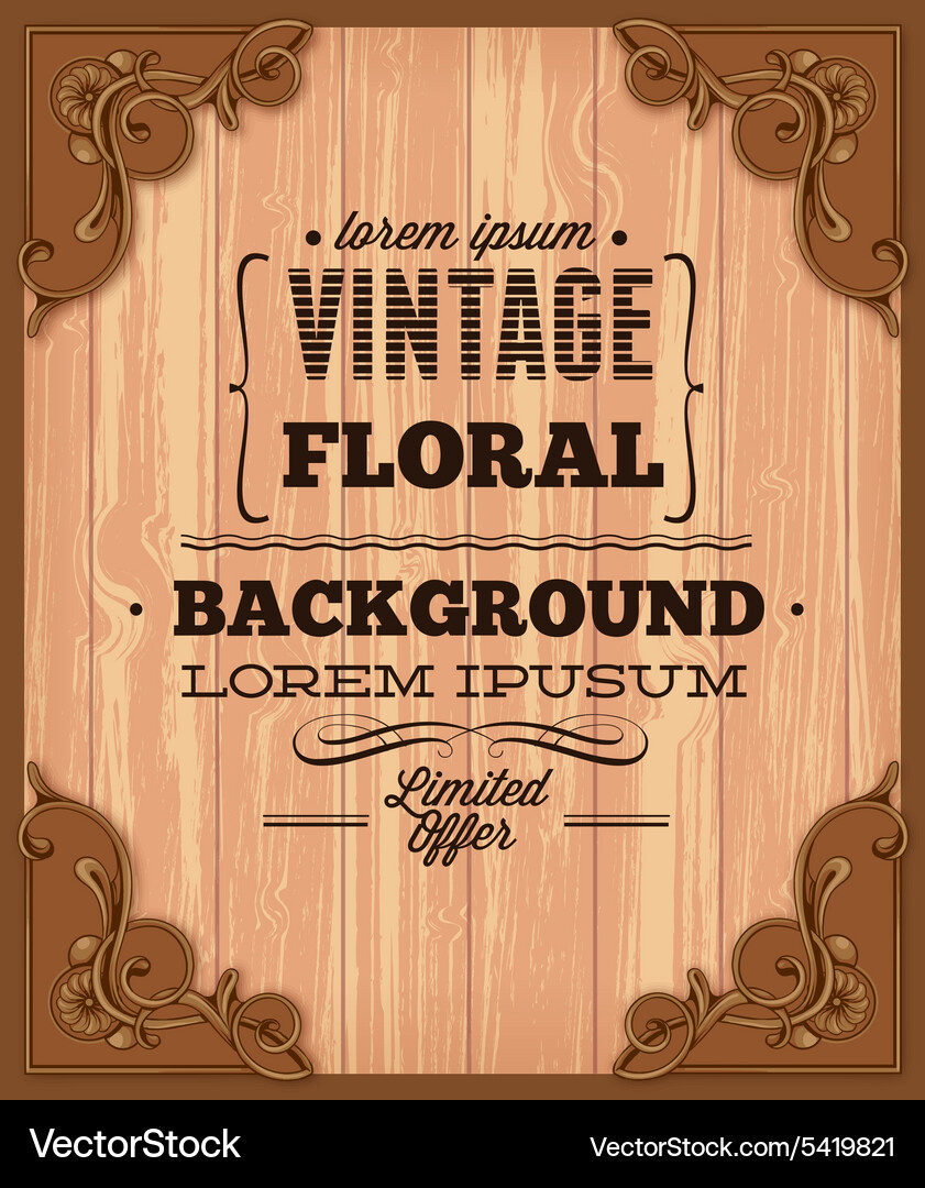 Vintage Royalty Free Vector Image - VectorStock