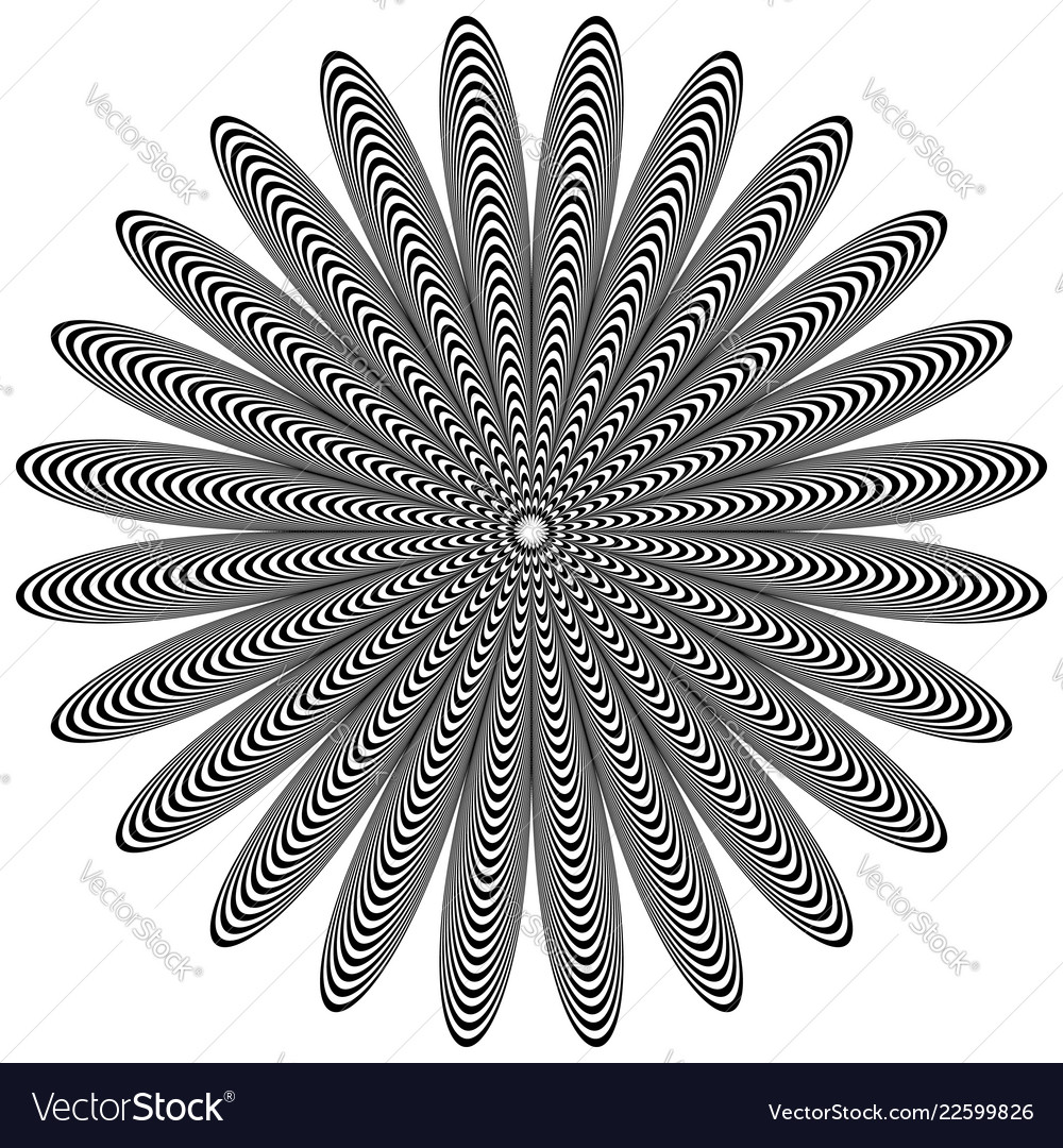 Abstract geometric element rotating shape