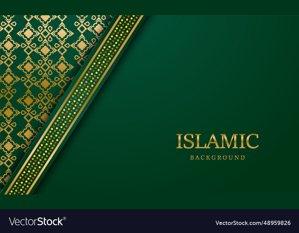 Arabic islamic luxury ornamental background Vector Image