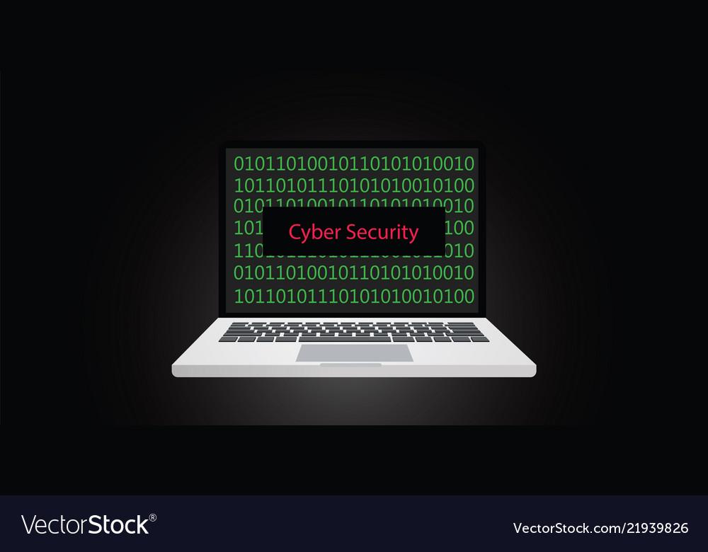 Cybersecurity Data Breach with Binary Code