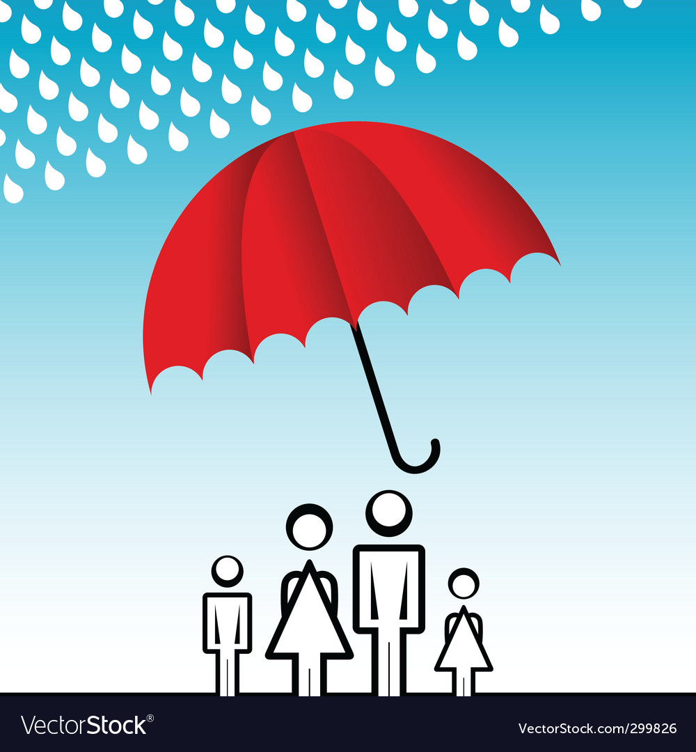 Family insurance Royalty Free Vector Image - VectorStock