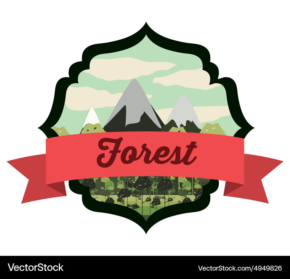 Forest design Royalty Free Vector Image - VectorStock
