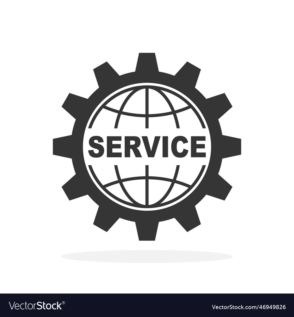 Global web service icon isolated