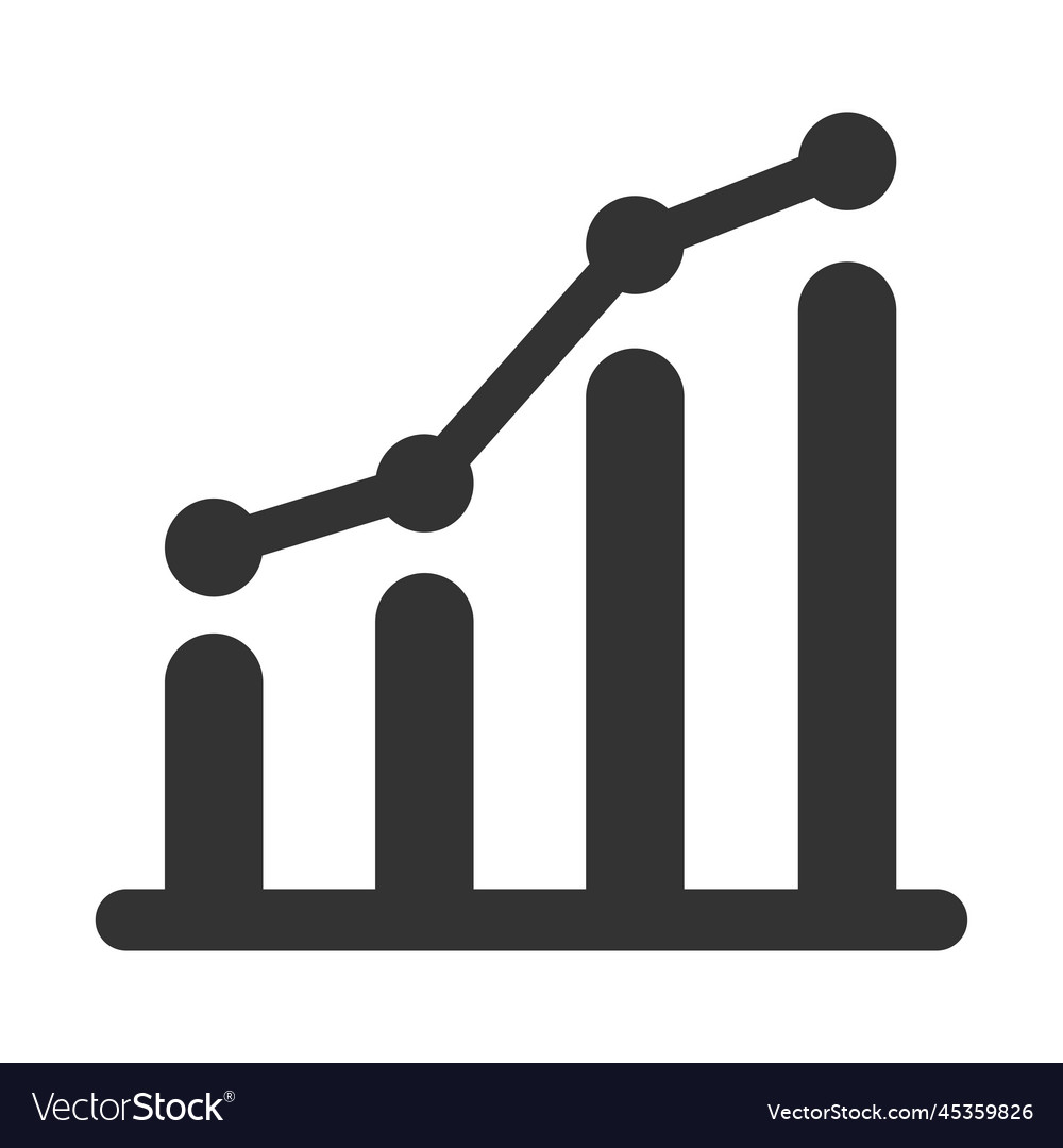 Growth Analysis Icon Royalty Free Vector Image