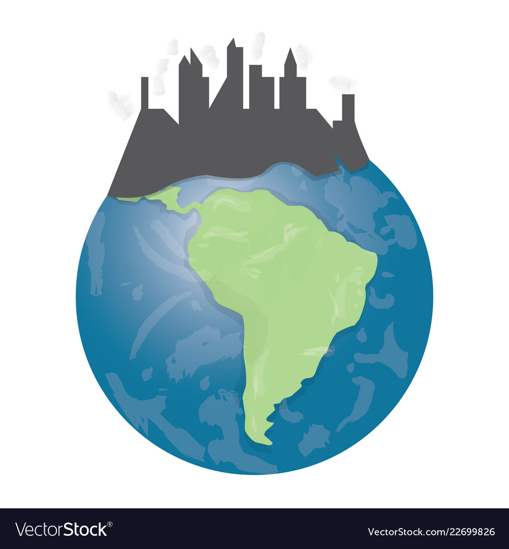 Isolated earth icon