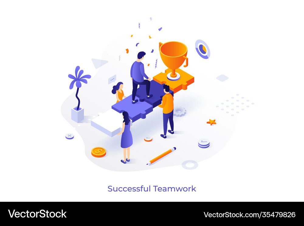 Isometric concept Royalty Free Vector Image - VectorStock
