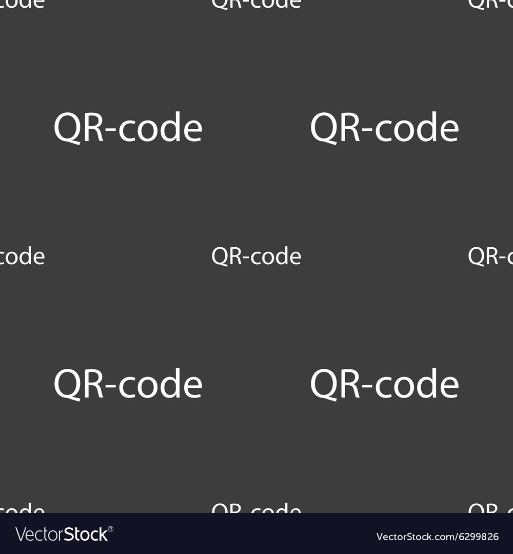 Qr-code sign icon scan code symbol seamless