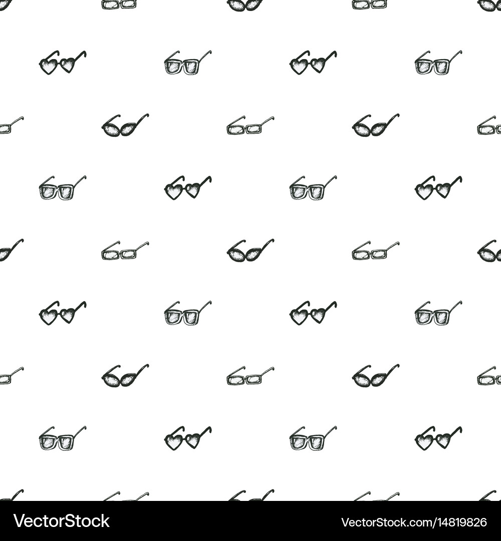 Seamless pattern with sunglasses Royalty Free Vector Image