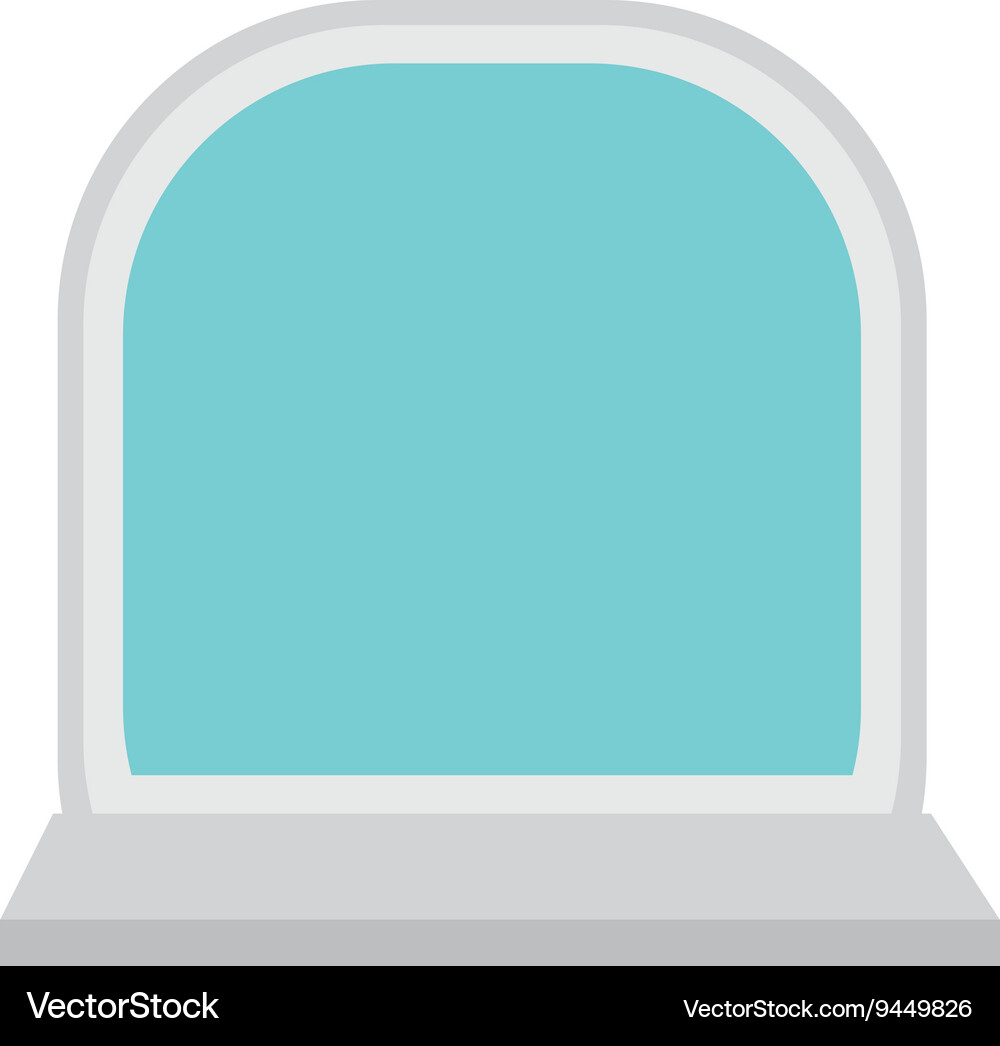 Simple bathroom mirror Royalty Free Vector Image