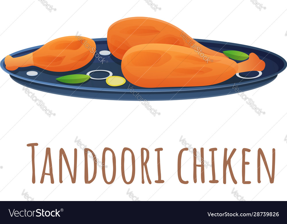 Tandoori chicken icon cartoon style Royalty Free Vector Tandoori chicken icon cartoon style Royalty Free Vector