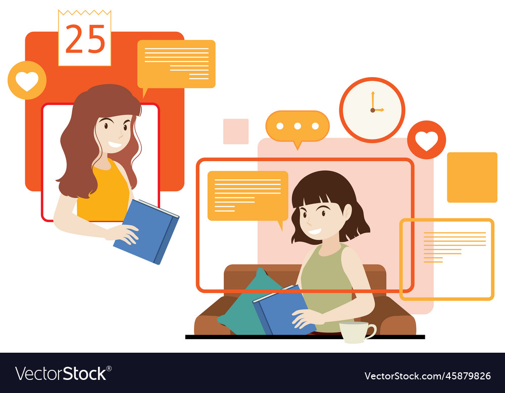 Working characters flat design for web banner Vector Image Working characters flat design for web banner