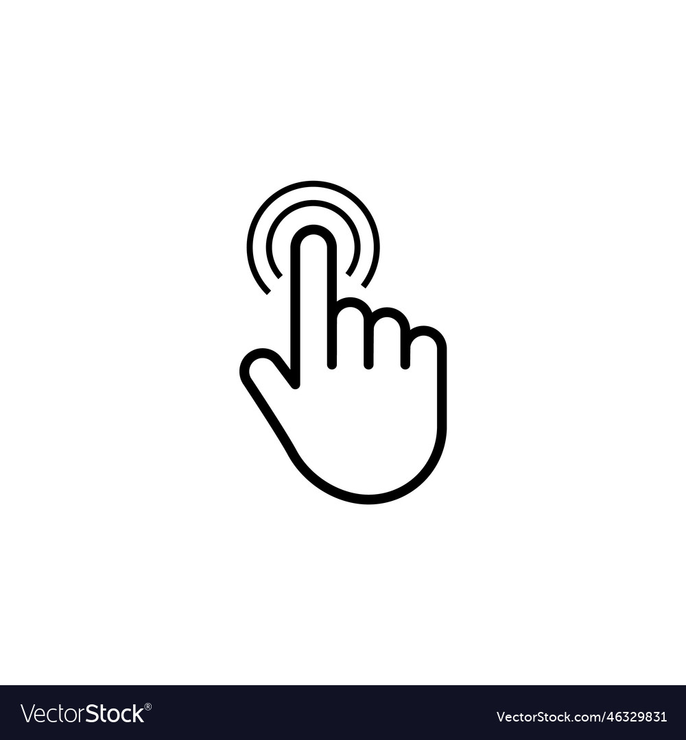 Click cursor set computer pointer hand and arrow vector image Click cursor set computer pointer hand and arrow