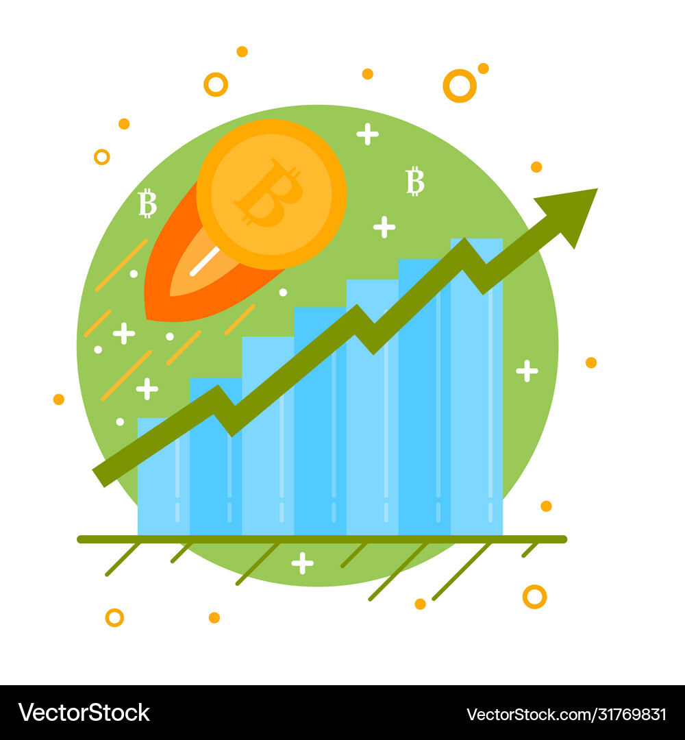 Cryptocurrency process and mining icon Royalty Free Vector